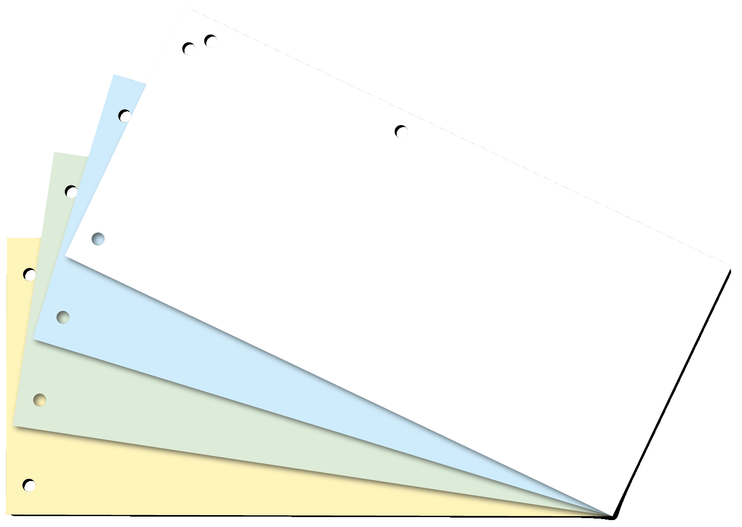 Індекс-розділювач BUROMAX 10,5х23см (100шт.), картон, асорті (BM.3220-99)